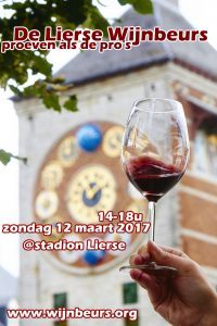 Op zondag 12 maart, staan wij met onze eigen stand van Vin'otaire op de Lierse wijnbeurs. Kom zeker eens een kijken en proeven van al onze overheerlijke wijnen !